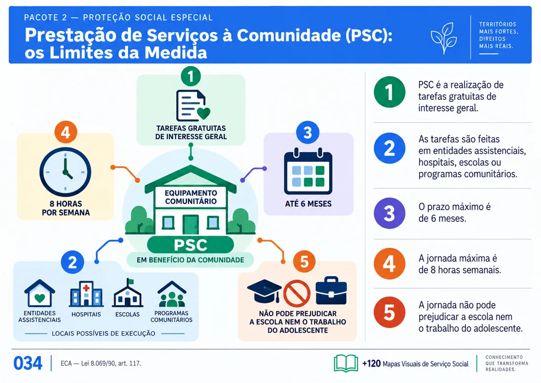 Mapa 034: Prestação de Serviços à Comunidade (PSC): os Limites da Medida