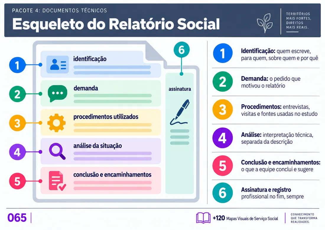 Mapa 065: Esqueleto do Relatório Social